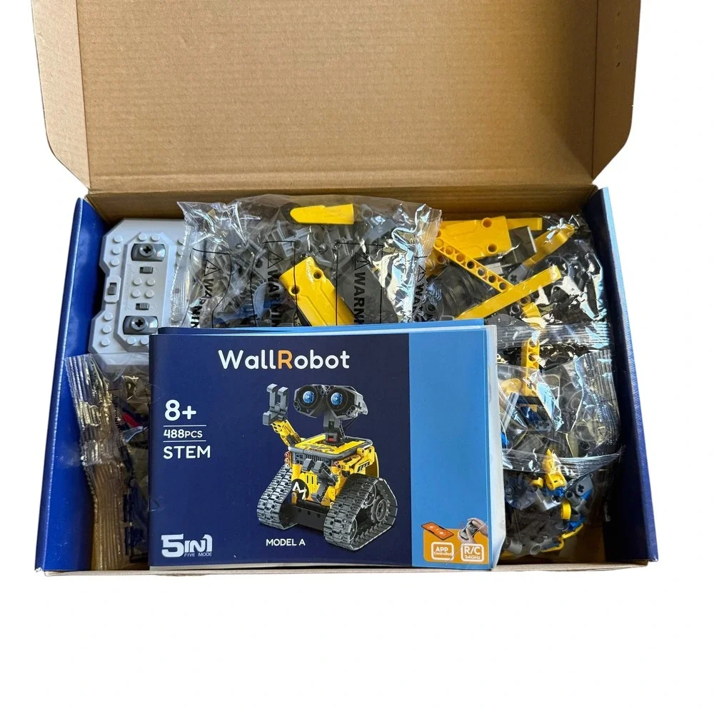 Sillbird Building Robot Kit 5-in-1 STEM App Remote Control 488pcs Yellow Black